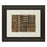 Classy Living Kuba Pattern Wall Art Double Mat 40"x34", Dark Chocolate