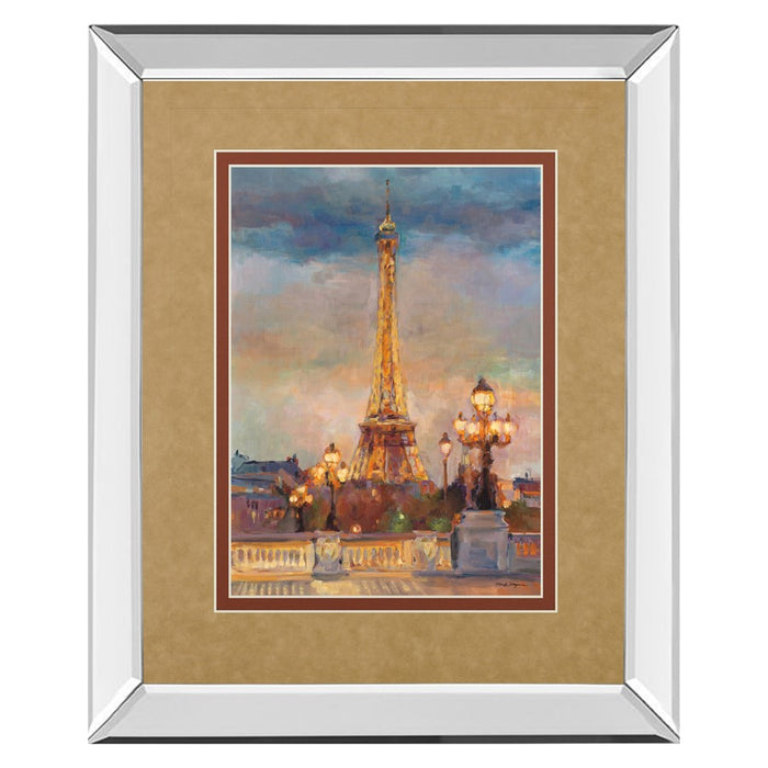 Classy Living Evening Glow Wall Art 34"x40", Mirrored