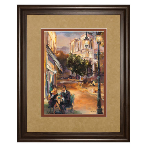 Classy Living Parisian Evening Wall Art Double Mat 34"x40", Chocolate