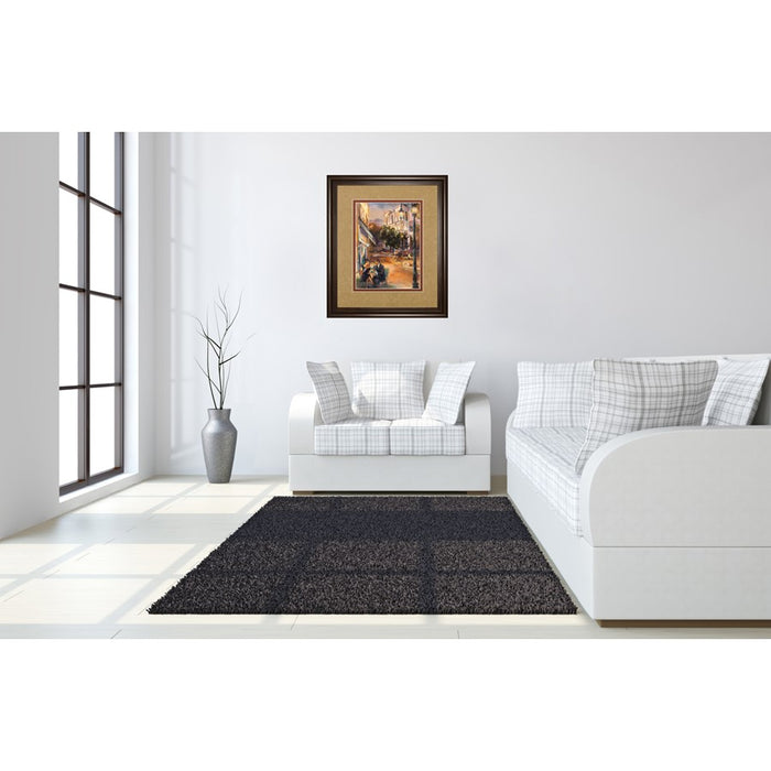 Classy Living Parisian Evening Wall Art Double Mat 34"x40", Chocolate