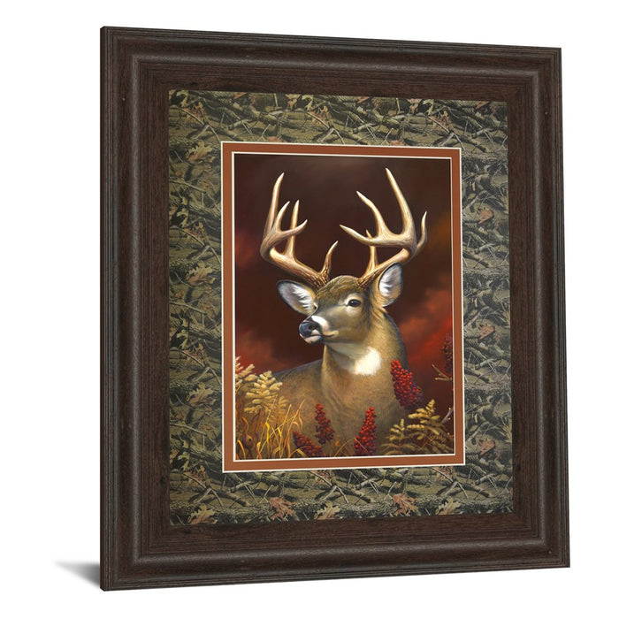 Classy Living Noble Stag Wall Art Double Mat 34"x40", Cinnamon Mocha