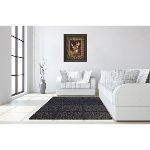 Classy Living Noble Stag Wall Art Double Mat 34"x40", Cinnamon Mocha