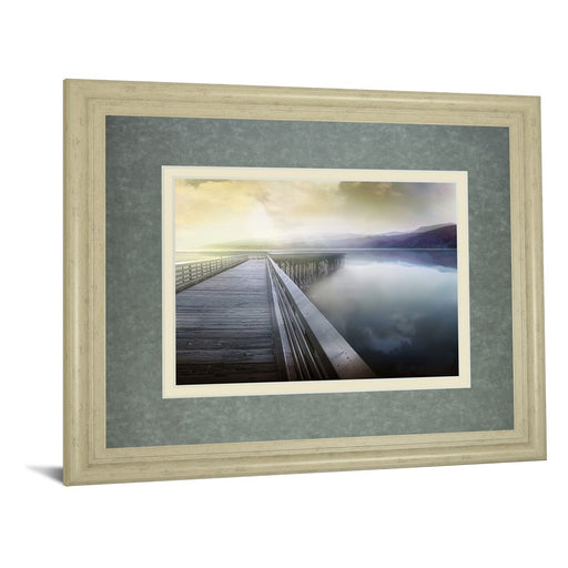 Classy Living Tranquil Pier Wall Art Double Mat 40"x34", Nature's Splendor