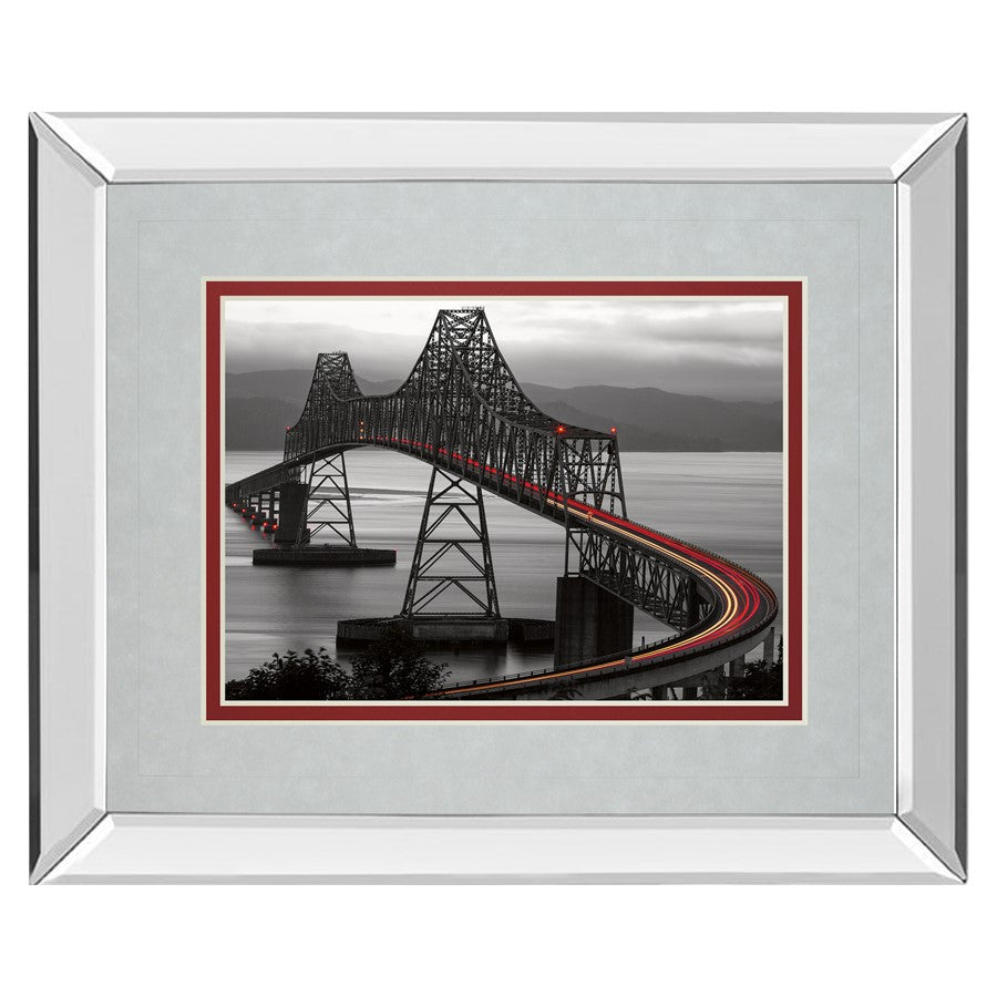 Classy Living Curved Bridge Trail Wall Art 40"x34", Mirrored