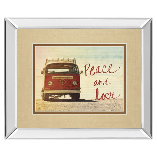 Classy Living Vintage Van Peace Wall Art 40"x34", Mirrored - DM5519MF