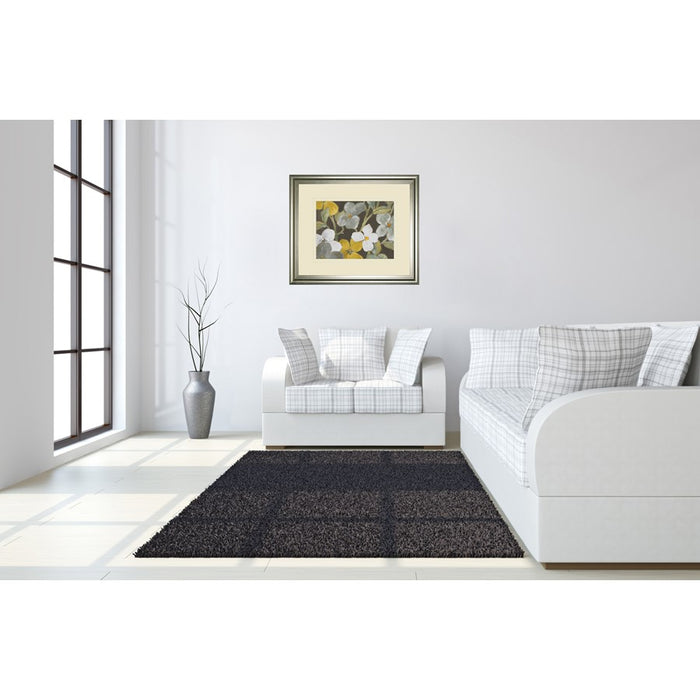 Classy Living Garden Party Gray Wall Art Double Mat 40"x34", Silver