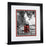 Classy Living Red Booths Wall Art Double Mat 34"x40", Black Frame
