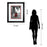 Classy Living Red Booths Wall Art Double Mat 34"x40", Black Frame