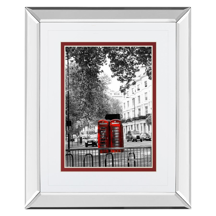 Classy Living Red Booths Wall Art 34"x40", Mirrored - DM5522MF