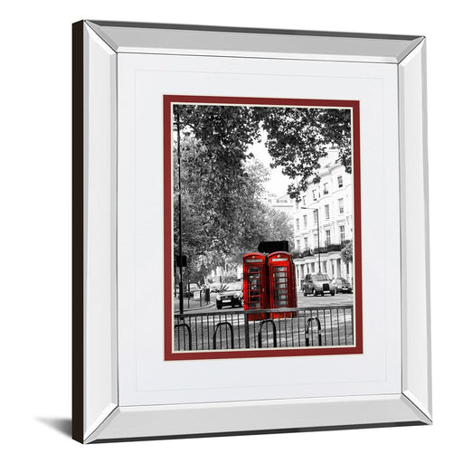 Classy Living Red Booths Wall Art 34"x40", Mirrored