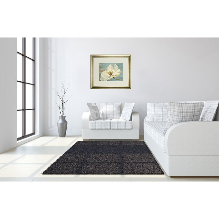 Classy Living Serene Peony Wall Art Double Mat 40"x34", Crisp Chardonnay