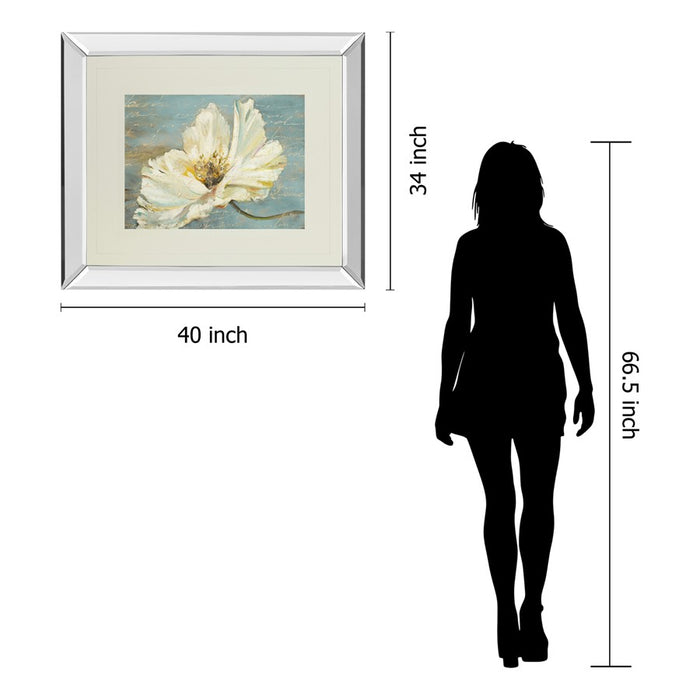 Classy Living Serene Peony Wall Art 40"x34", Mirrored