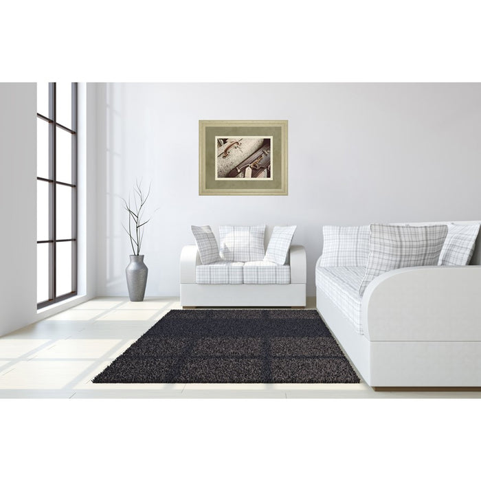 Classy Living Old Travelers Wall Art Double Mat 40"x34", Ivory Bliss