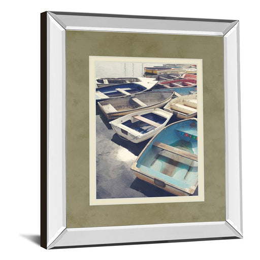 Classy Living Harbor Rowboats Wall Art 34"x40", Mirrored