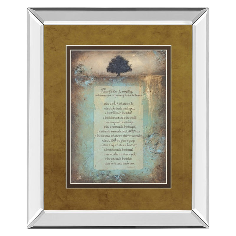 Classy Living Time For Everything Wall Art 34"x40", Mirrored