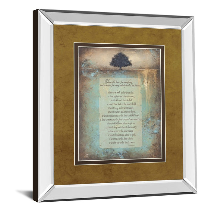 Classy Living Time For Everything Wall Art 34"x40", Mirrored