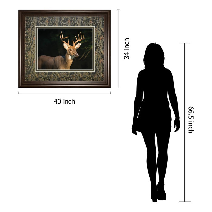 Classy Living White Tall Majesty Wall Art Double Mat 40"x34", Cinnamon