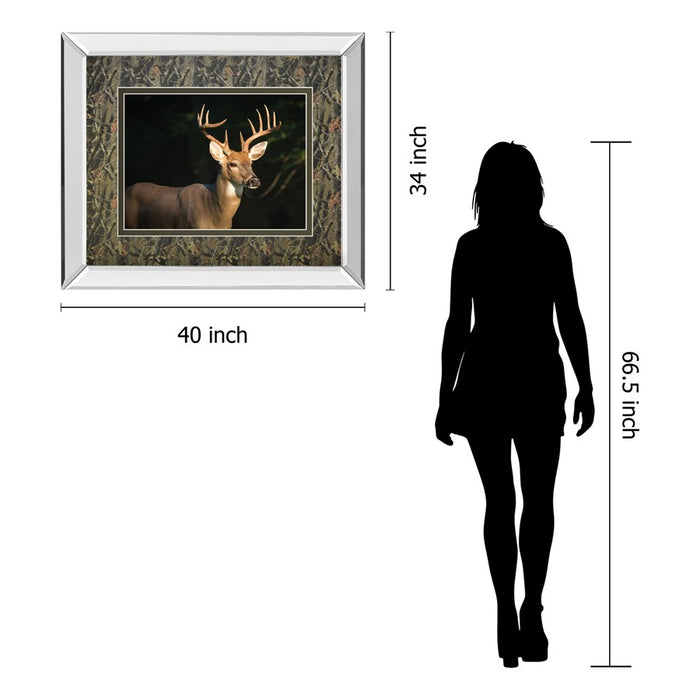 Classy Living White Tall Majesty Wall Art 40"x34", Mirrored