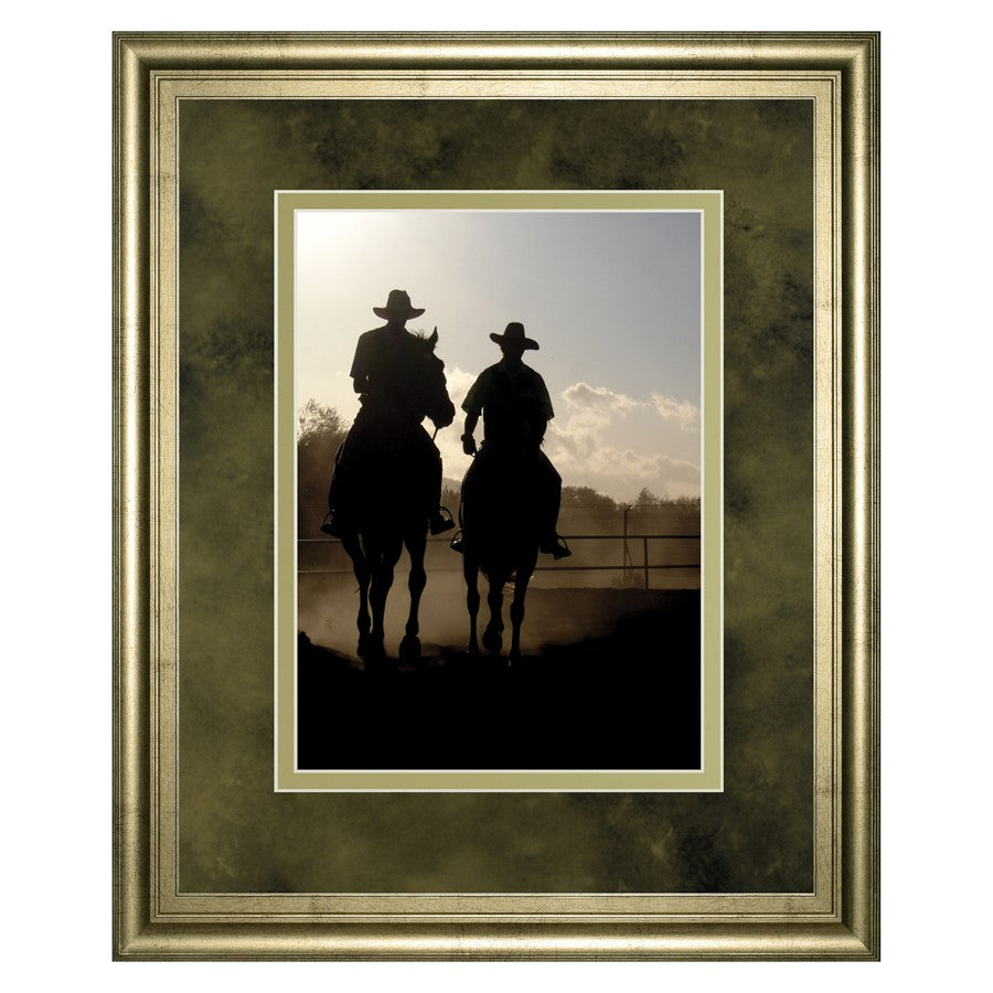 Classy Living Cavalier Silhouettes Wall Art Dbl Mat 34"x40", Chardonnay - DM5558