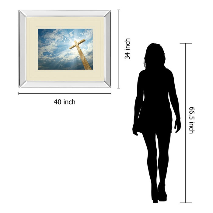 Classy Living Radiant Cross Wall Art 40"x34", Mirrored