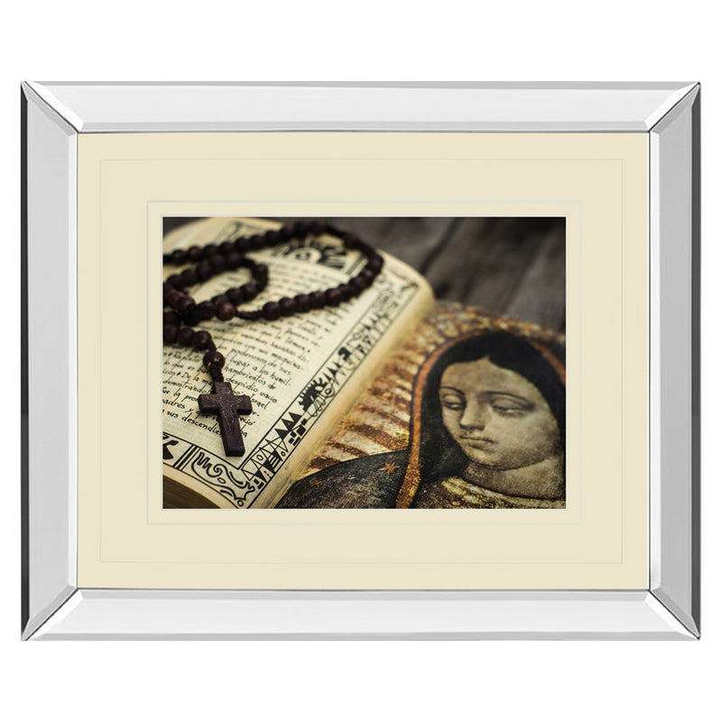 Classy Living Rosary Reflection Wall Art 40"x34", Mirrored