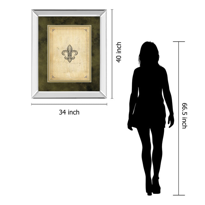 Classy Living Fleur Elegance Wall Art 34"x40", Mirrored
