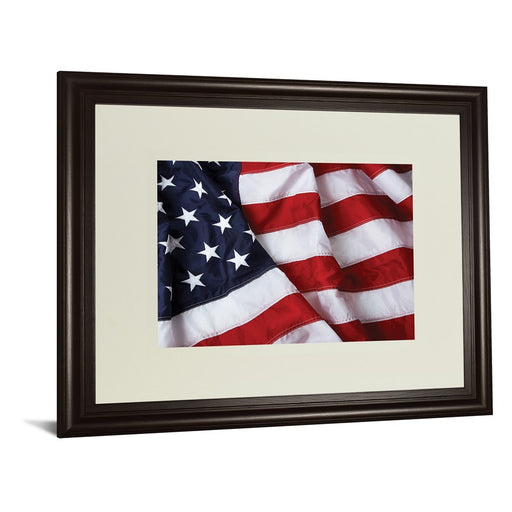 Classy Living Stars and Stripes Wall Art Double Mat 40"x34", Chocolate
