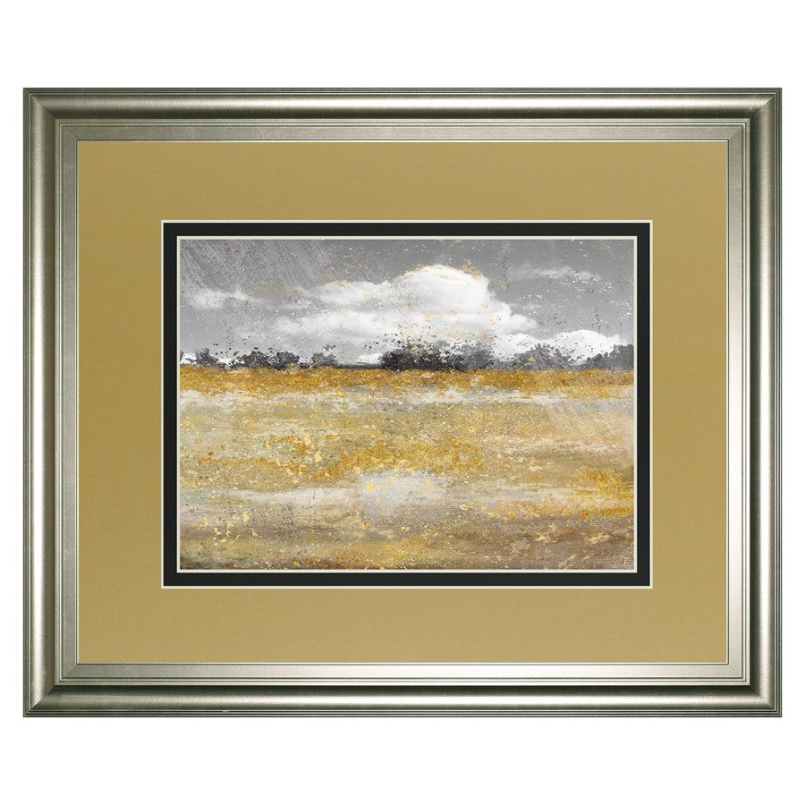 Classy Living Meadow Shimmer II Wall Art Double Mat 40"x34", Silver