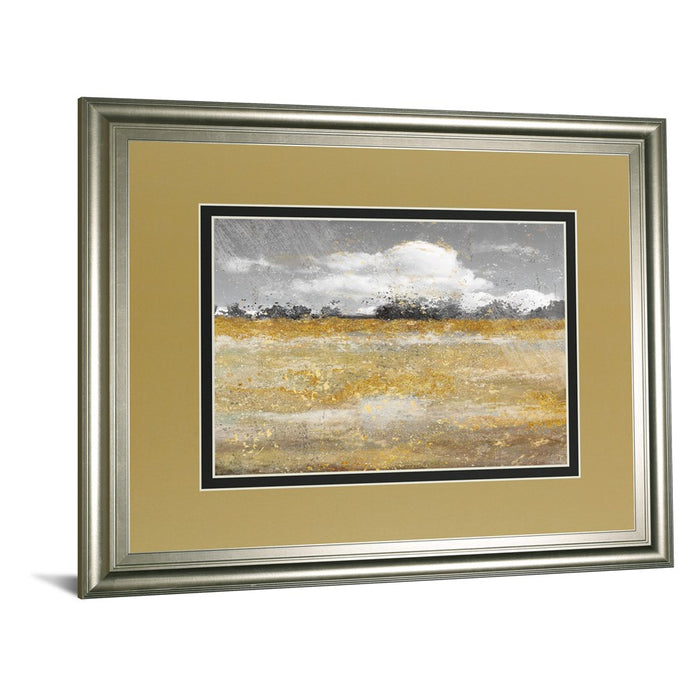 Classy Living Meadow Shimmer II Wall Art Double Mat 40"x34", Silver