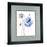 Classy Living Blue Poppy Grace Wall Art Double Mat 34"x40", Midnight Aura