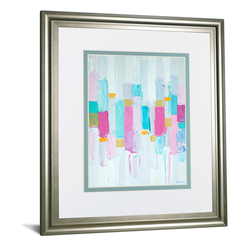 Classy Living Cool Rhizome I Wall Art Double Mat 34"x40", Silver Serenity