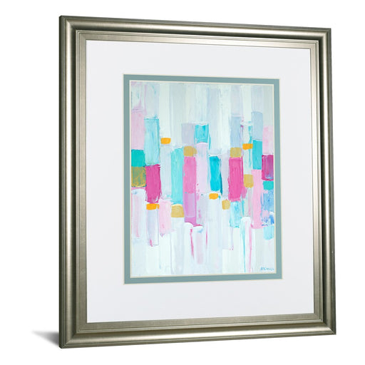 Classy Living Cool Rhizome I Wall Art Double Mat 34"x40", Silver Serenity