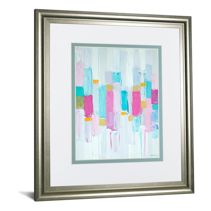 Classy Living Cool Rhizome I Wall Art Double Mat 34"x40", Silver Serenity