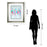 Classy Living Cool Rhizome I Wall Art Double Mat 34"x40", Silver Serenity