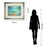 Classy Living Ocean Harmony Wall Art Double Mat 40"x34", Silver Serenity