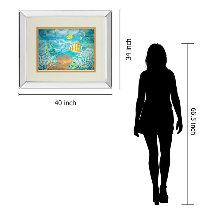 Classy Living Ocean Harmony Wall Art 40"x34", Mirrored