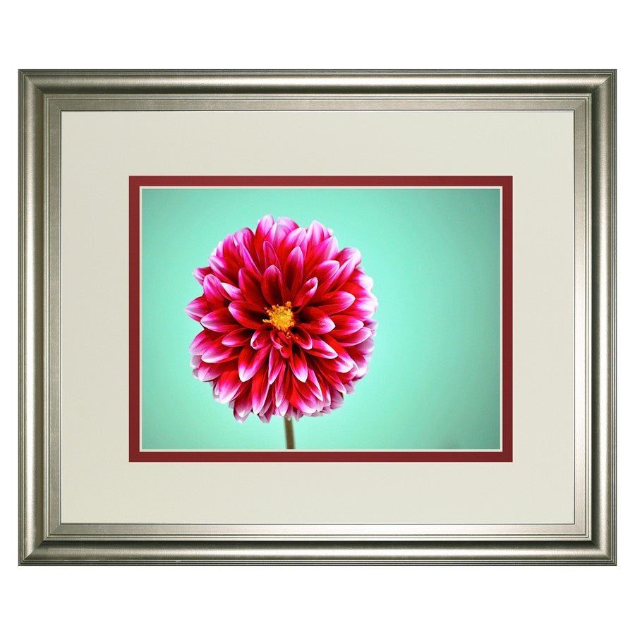 Classy Living Zenia Bloom Wall Art Double Mat 40"x34", Silver Serenity
