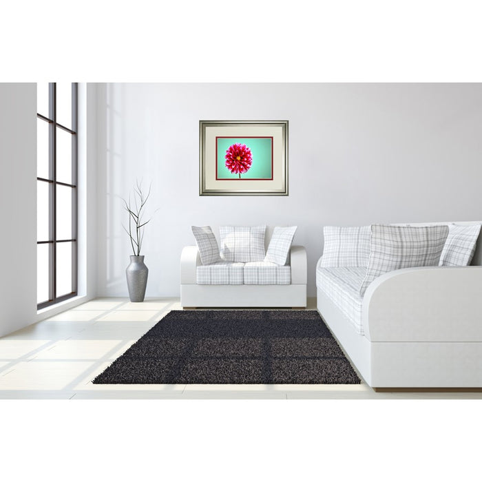 Classy Living Zenia Bloom Wall Art Double Mat 40"x34", Silver Serenity