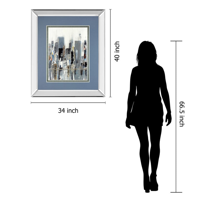 Classy Living Urban Reflection Wall Art 34"x40", Mirrored