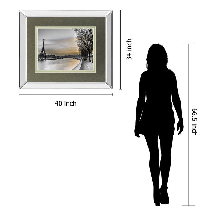 Classy Living Paris Twilight Wall Art 40"x34", Mirrored