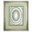 Classy Living Concentric Ovals Wall Art Double Mat 34"x40", Silver