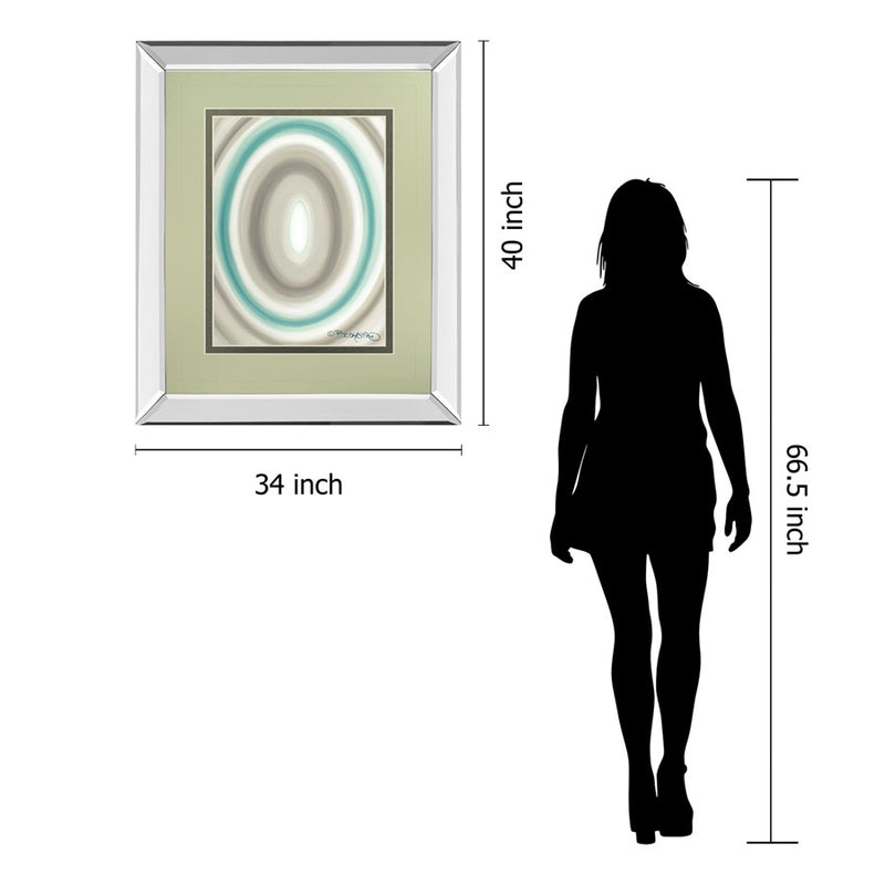Classy Living Concentric Ovals Wall Art 34"x40", Mirrored