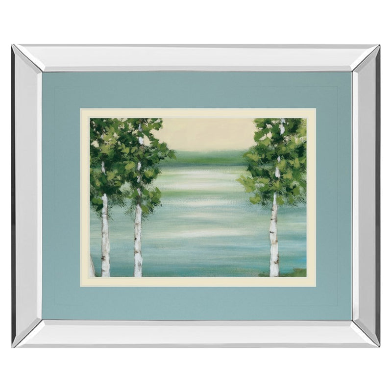 Classy Living Serene Birch Lake Wall Art 40"x34", Mirrored