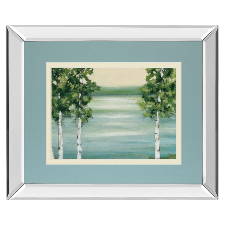 Classy Living Serene Birch Lake Wall Art 40"x34", Mirrored