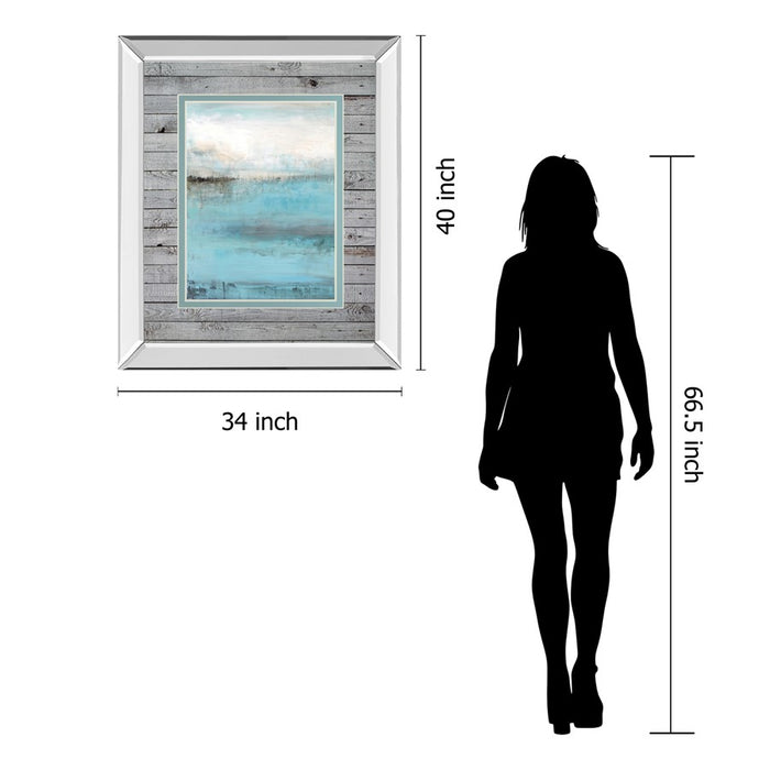 Classy Living Tranquil Seascape Wall Art 34"x40", Mirrored