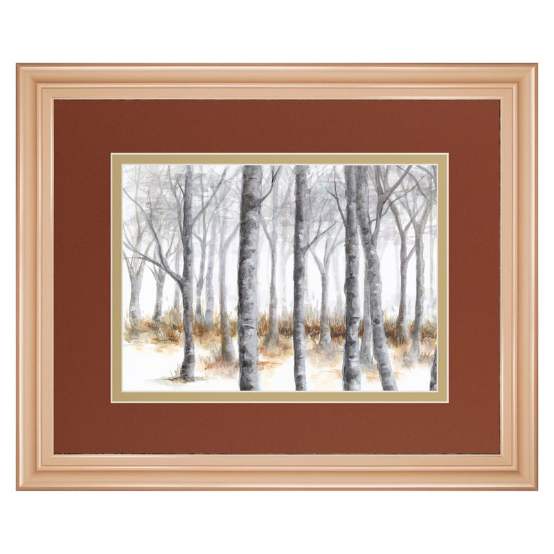 Classy Living Birch Serenity Wall Art Double Mat 40"x34", Rose Gold