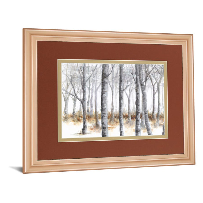 Classy Living Birch Serenity Wall Art Double Mat 40"x34", Rose Gold