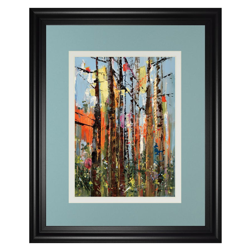 Classy Living Eclectic Forest Wall Art 34"x40", Midnight Aura Frame