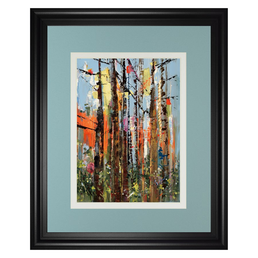 Classy Living Eclectic Forest Wall Art 34"x40", Midnight Aura Frame
