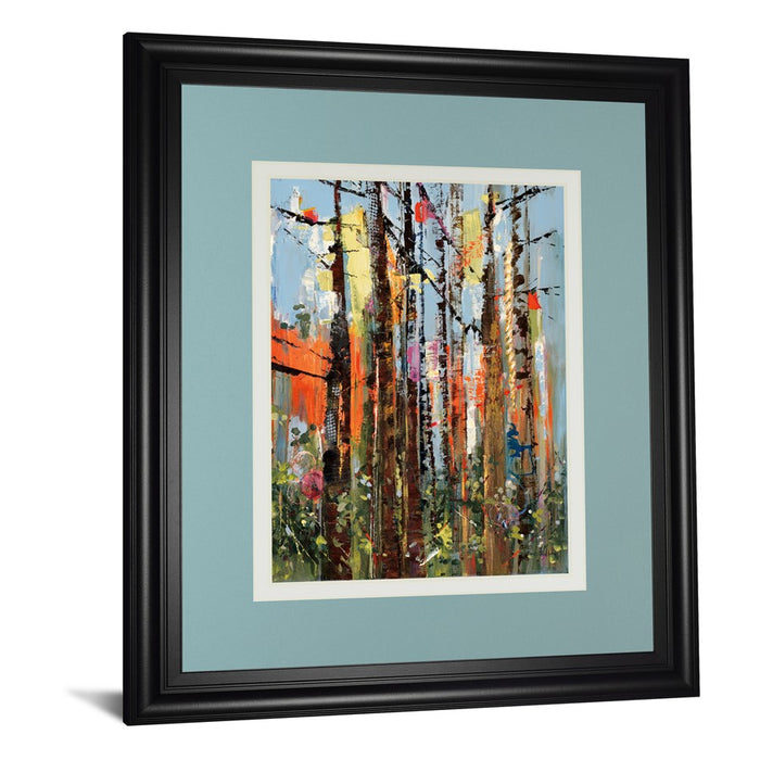 Classy Living Eclectic Forest Wall Art 34"x40", Midnight Aura Frame